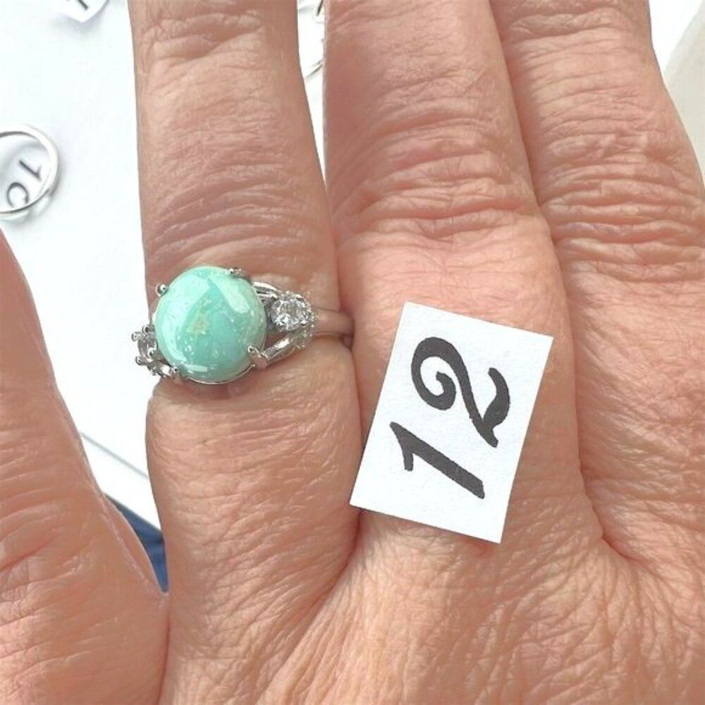 Turquoise Gemstone Rings Set in 925 - Your Choice - Picture 4 of 5